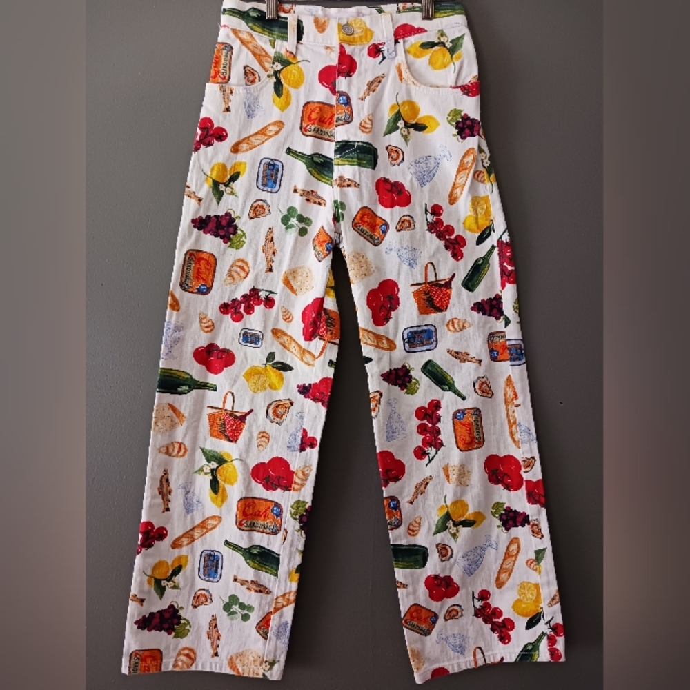 Lisa Says Gah Colorful Patterned Wide Leg Pants